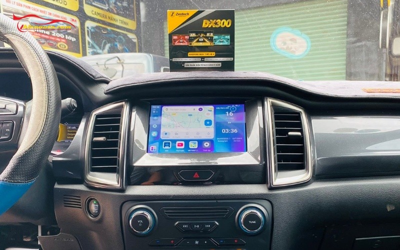 Android Box Ford Everest lắp đặt an toàn