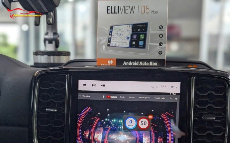 Android Box Ford Everest biến màn hình zin thành màn hình android