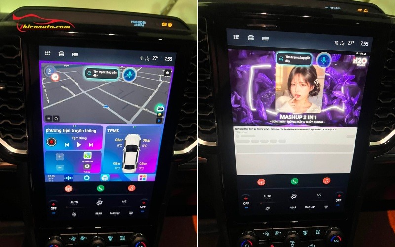Android Box Ford Everest kho ứng dụng đa dạng