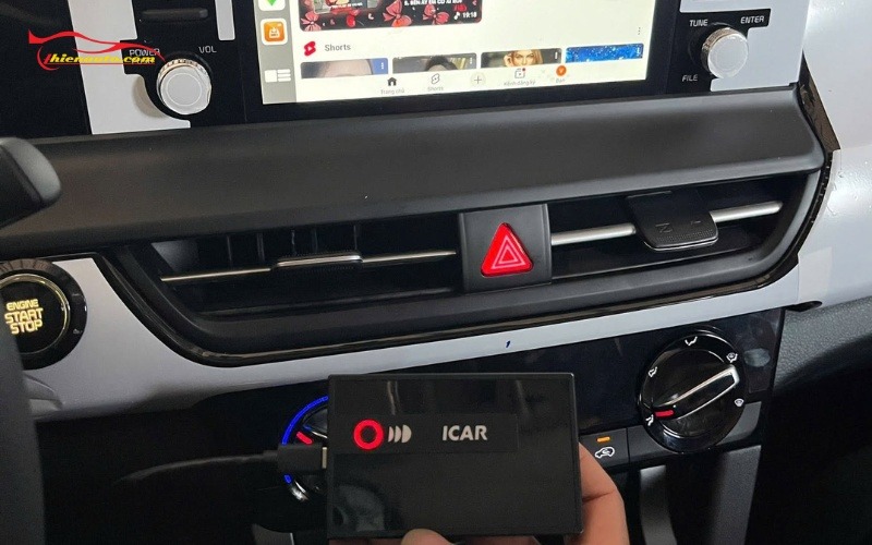 Hình ảnh lắp Android Box KIA Seltos thực tế tại Thiện Auto
