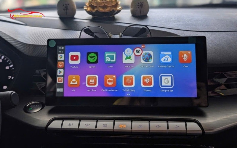 Hình ảnh lắp Android Box MG5 thực tế tại Thiện Auto
