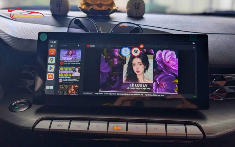 Hình ảnh lắp Android Box MG5 thực tế tại Thiện Auto