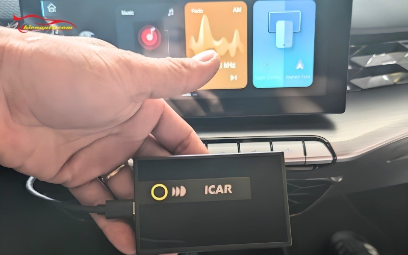 Hình ảnh lắp Android Box MG5 thực tế tại Thiện Auto