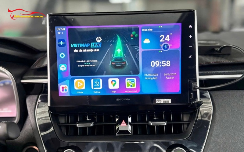 Android Box Toyota Corolla Cross tích hợp nhiều tính năng tiện ích