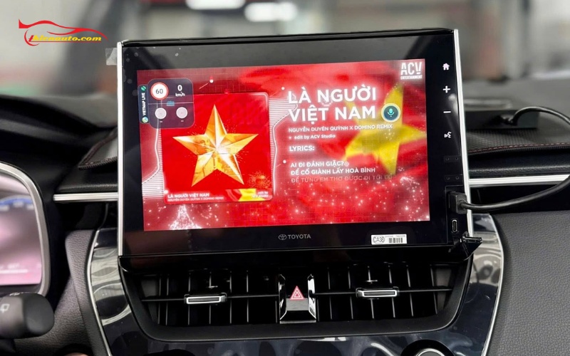 Android Box Toyota Corolla Cross tích hợp nhiều ứng dụng giải trí