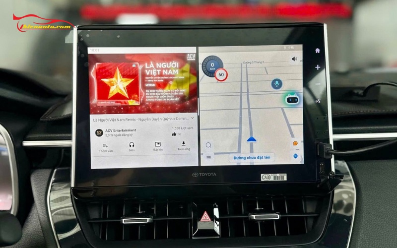 Lắp Android Box Toyota Corolla Cross chính hãng tại Thiện Auto