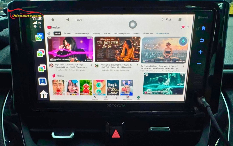 Android Box Toyota Corolla Cross hiệu năng mạnh mẽ