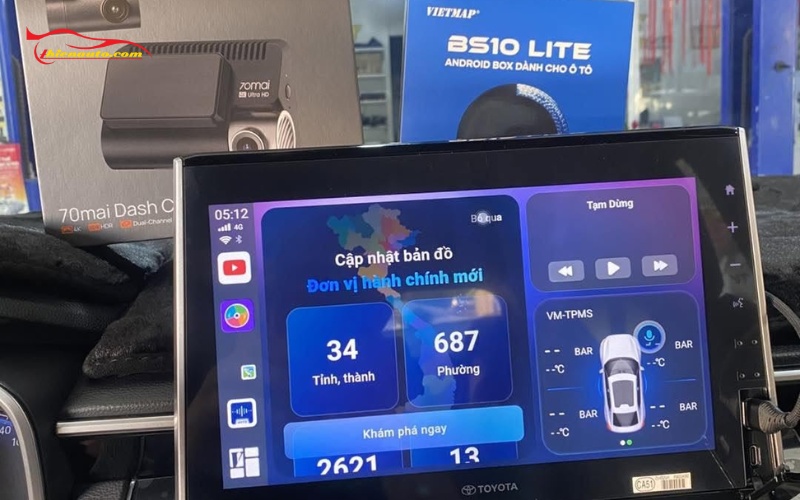 Lắp Android Box xe Toyota Corolla Cross không ảnh hưởng đến bảo hành xe