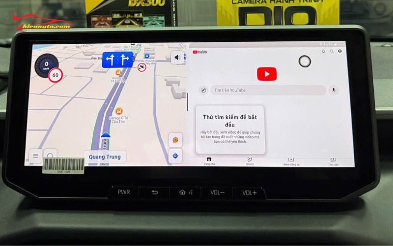 Android Box Toyota Hilux với bản đồ dẫn đường thông minh