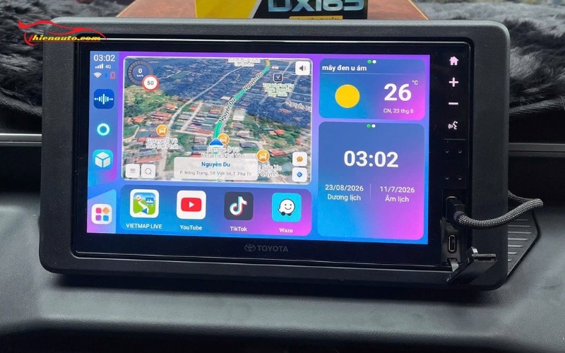 Android Box Toyota Hilux tích hợp nhiều tính năng thông minh