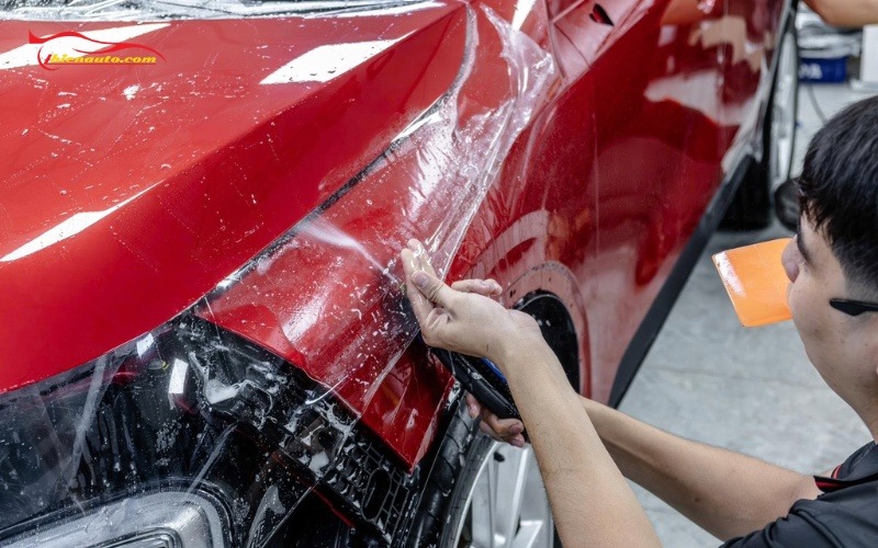 Dán PPF VinFast Herio Green với quy trình chuẩn kỹ thuật tại Thiện Auto