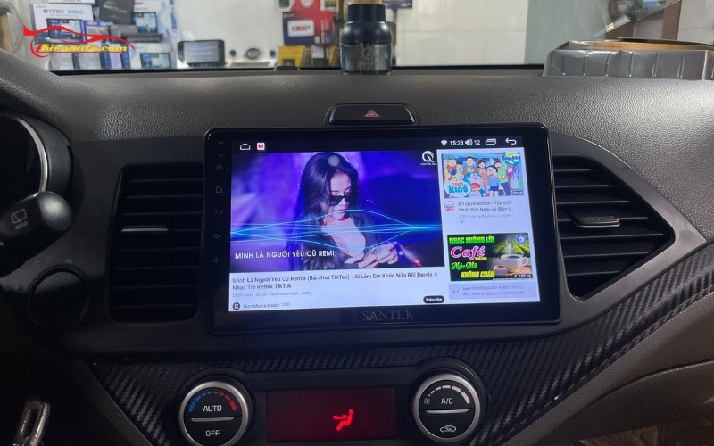 Thiện Auto lắp màn hình Android KIA Morning chuẩn an toàn