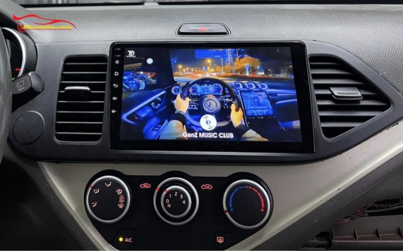 Độ màn hình Android KIA Morning tại Thiện Auto cắm giắc zin an toàn