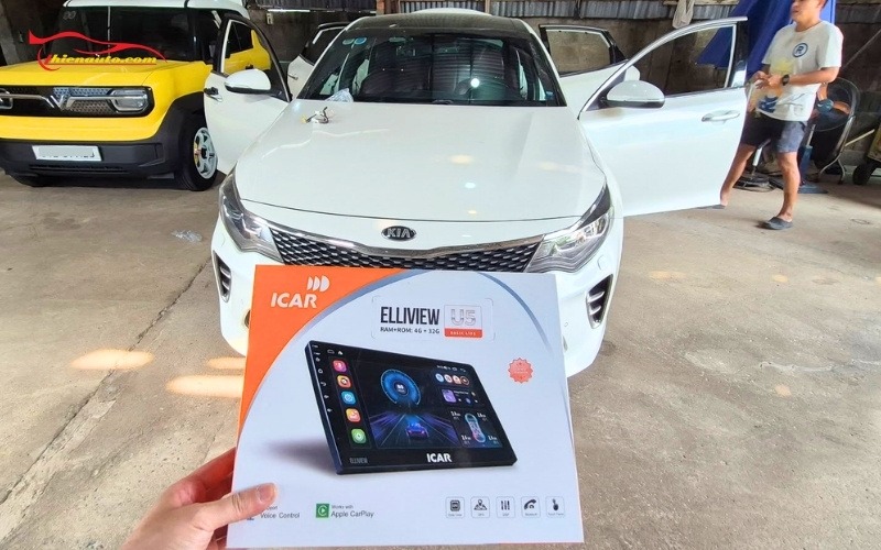 Độ màn hình Android Kia Optima Độ màn hình Android Kia Optima Icar Elliview U5 Basic