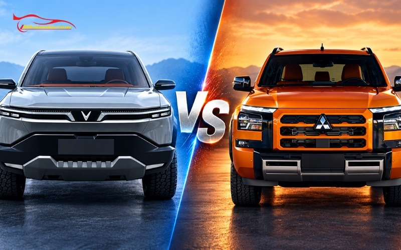 So sánh VinFast VF Wild và Mitsubishi Triton: Bán tải điện và dầu So sánh VinFast VF Wild và Mitsubishi Triton về diện mạo
