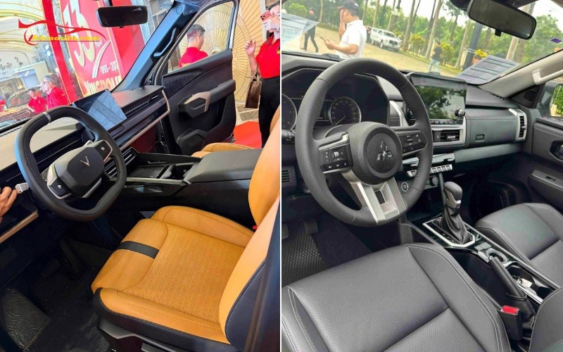 So sánh VinFast VF Wild và Mitsubishi Triton: Bán tải điện và dầu So sánh VinFast VF Wild và Mitsubishi Triton về nội thất