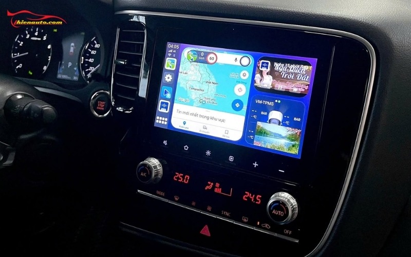 Android Box Mitsubishi Outlander Lắp Android Box Mitsubishi Outlander tận dụng màn hình zin mở rộng các tính năng như giải trí, dẫn đường, ...
