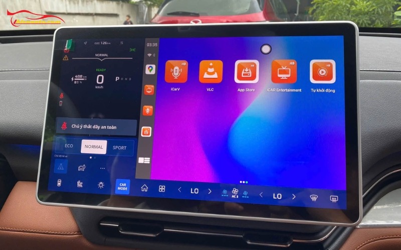 Lắp Android Box VinFast VF9 loại ICAR Elliview hỗ trợ có nhiều ứng dụng trong hệ sinh thái ICAR 