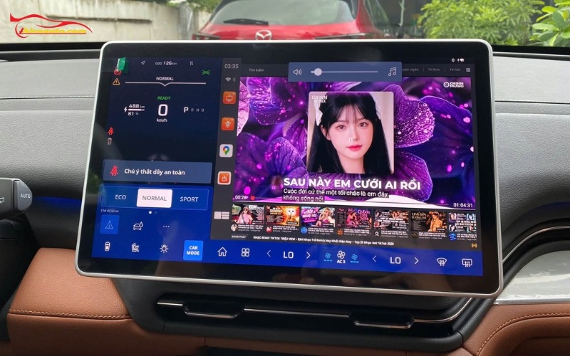 Android Box VinFast VF9 giúp mở rộng tính năng giải trí ngay trên màn hình zin xe 