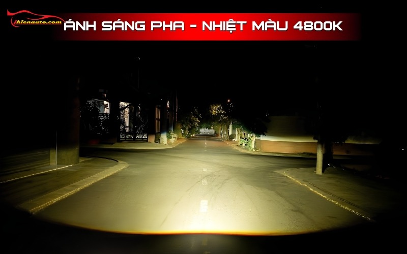 Đèn bi gầm AES SV 3.0 Pro ánh sáng pha 65W với X1 trợ pha Elip giả lập Laser