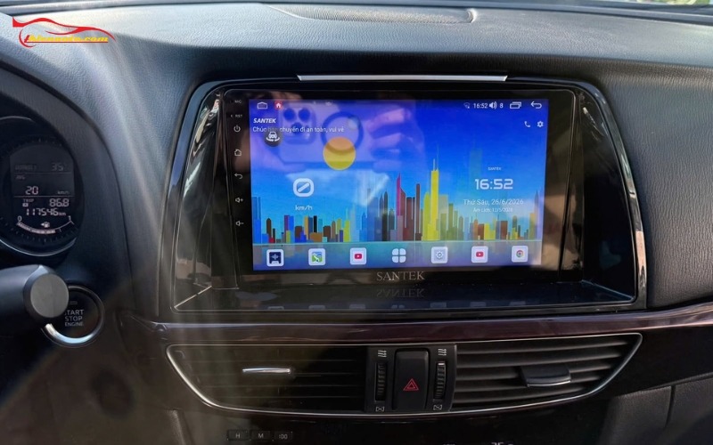 Độ màn hình Android Santek cho xe Mazda 6