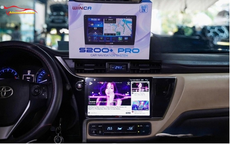 Bảng giá tham khảo độ màn hình Android cho xe Toyota Altis