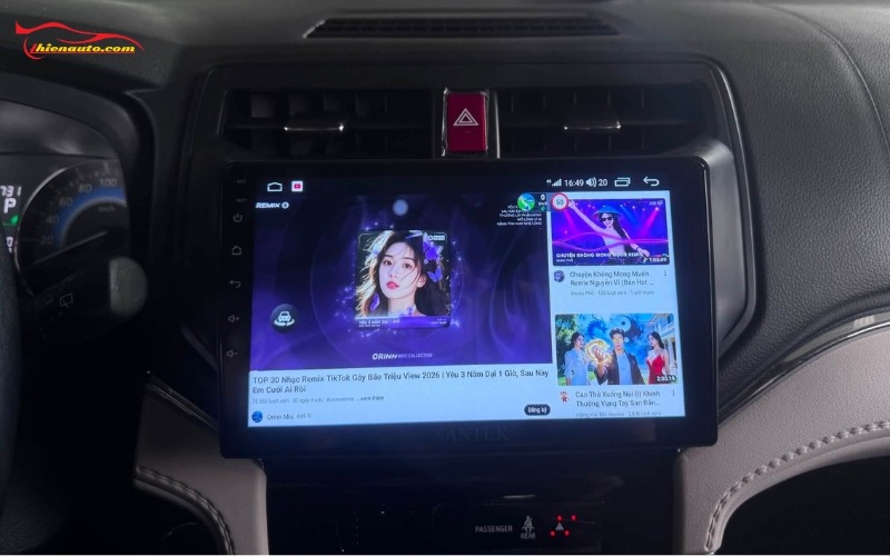 Độ màn hình Android Toyota Rush Màn hình Android Toyota Rush: Màn hình Android Santek S900
