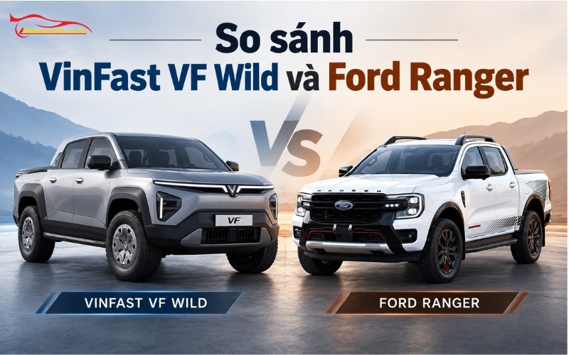 So sánh VinFast VF Wild và Ford Ranger 2026: Khác biệt bán tải điện và diesel So sánh VinFast VF Wild và Ford Ranger
