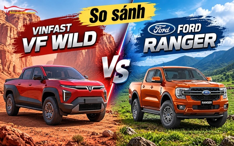 So sánh VinFast VF Wild và Ford Ranger 2026: Khác biệt bán tải điện và diesel So sánh VinFast VF Wild và Ford Ranger