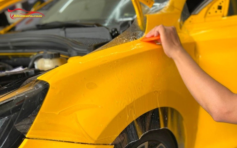 Dán PPF MG5 quy trình chuẩn kỹ thuật