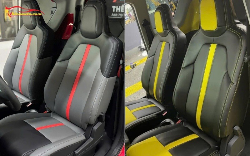 Mẫu bọc ghế da VinFast VF3 đẹp tại Thiện Auto