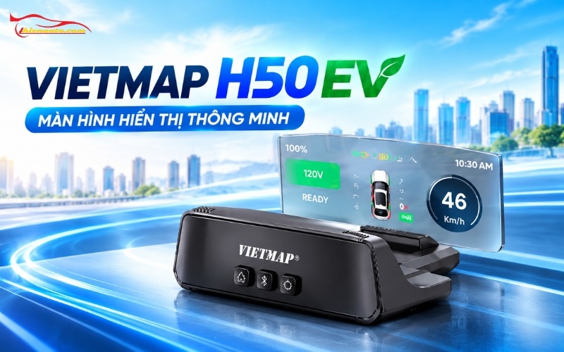 Vietmap HUD H50 EV - Màn hình hiển thị thông minh Thông tin màn hình hiển thị thông minh Vietmap HUD H50 EV